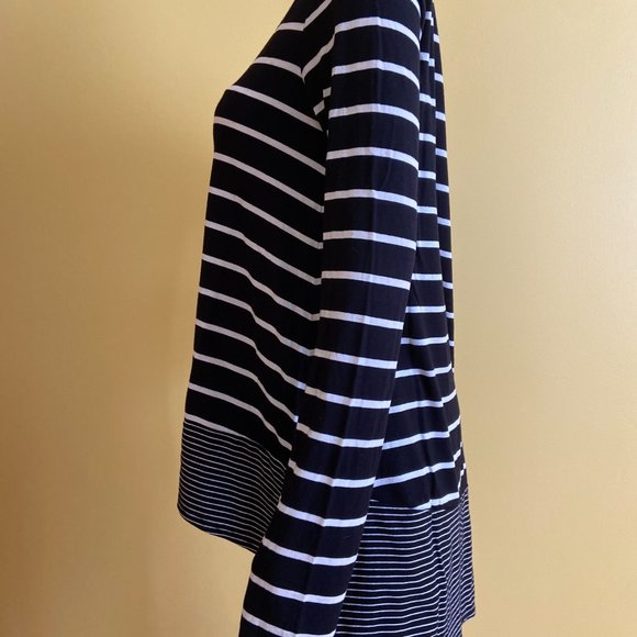BCBGMAXAZRIA hi low striped tunic - Picture 10 of 11